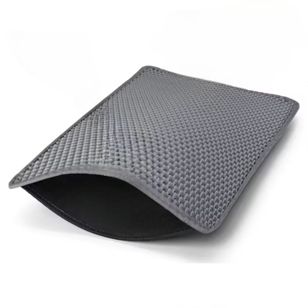 Коврик для кошачьего туалета двухслойный ЭВА 30х30 см Серый (29317)