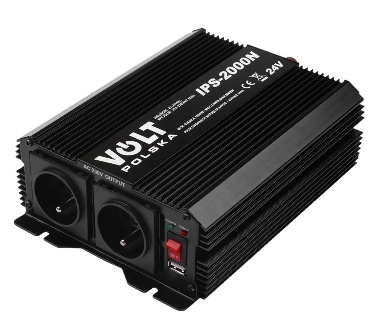 Автомобільний інвертор DC-AC Volt Polska IPS 2000 N 24/230V 1000/2000W (3IPSN20024)