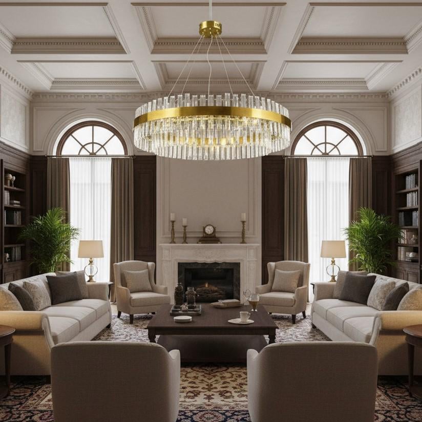 Люстра светодиодная Zilini ER2095/800 Латунь (29885955)