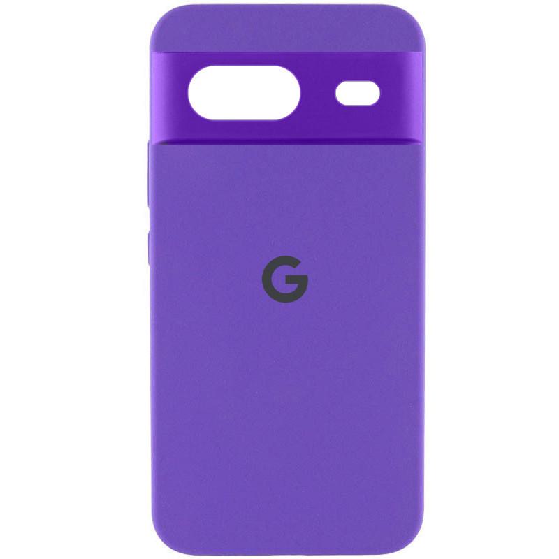 Противоударный чехол Silicone Cover Lakshmi Full Camera (AAA) with Logo для Google Pixel 8a Фиолетовый/Amethyst