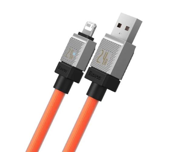 Кабель USB Data BASEUS CoolPlay USB to Lightning 2,4A 2 м Orange - фото 3 Кабель USB Data BASEUS CoolPlay USB to Lightning 2,4A 2 м Orange - фото 3