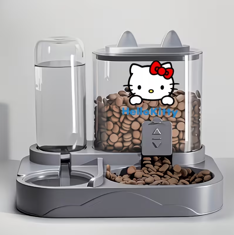 Набор HELLO KITTY для кошки или собаки с автоматической подачей воды и еды (а27)