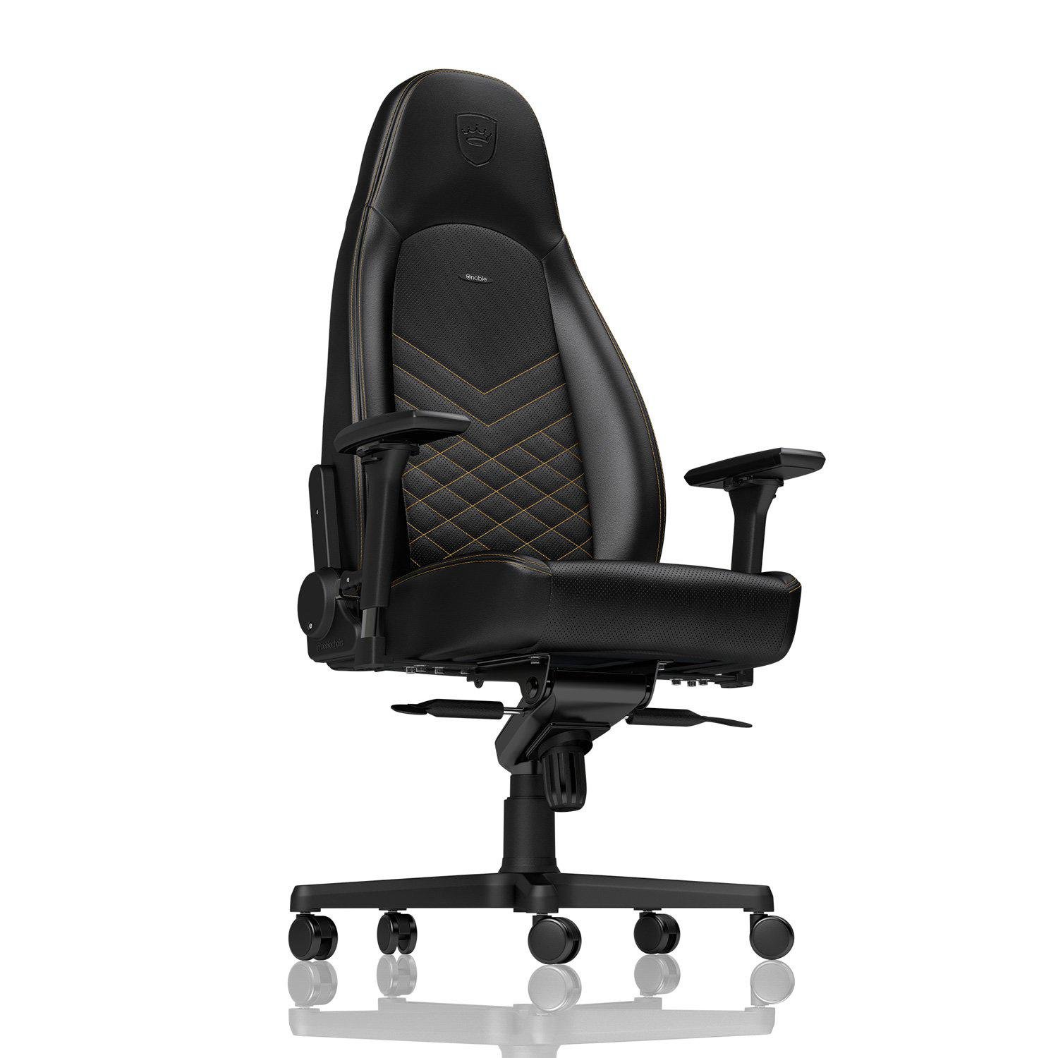 Кресло для геймеров Noblechairs Icon Black/Gold (10441263) - фото 1