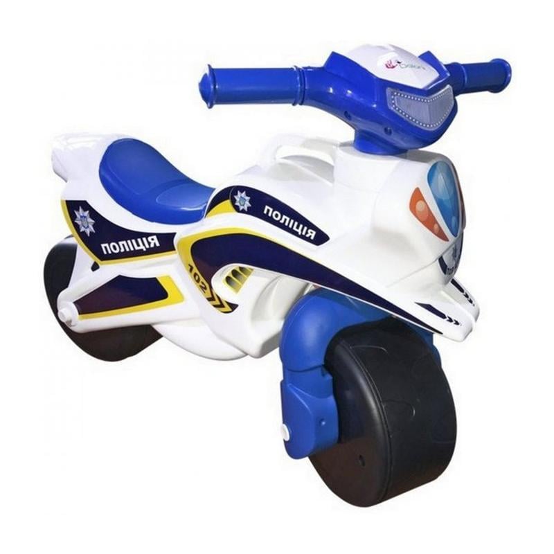 Детский мотоцикл-каталка Doloni Полиция без музыки Белый (ULT-7486286)