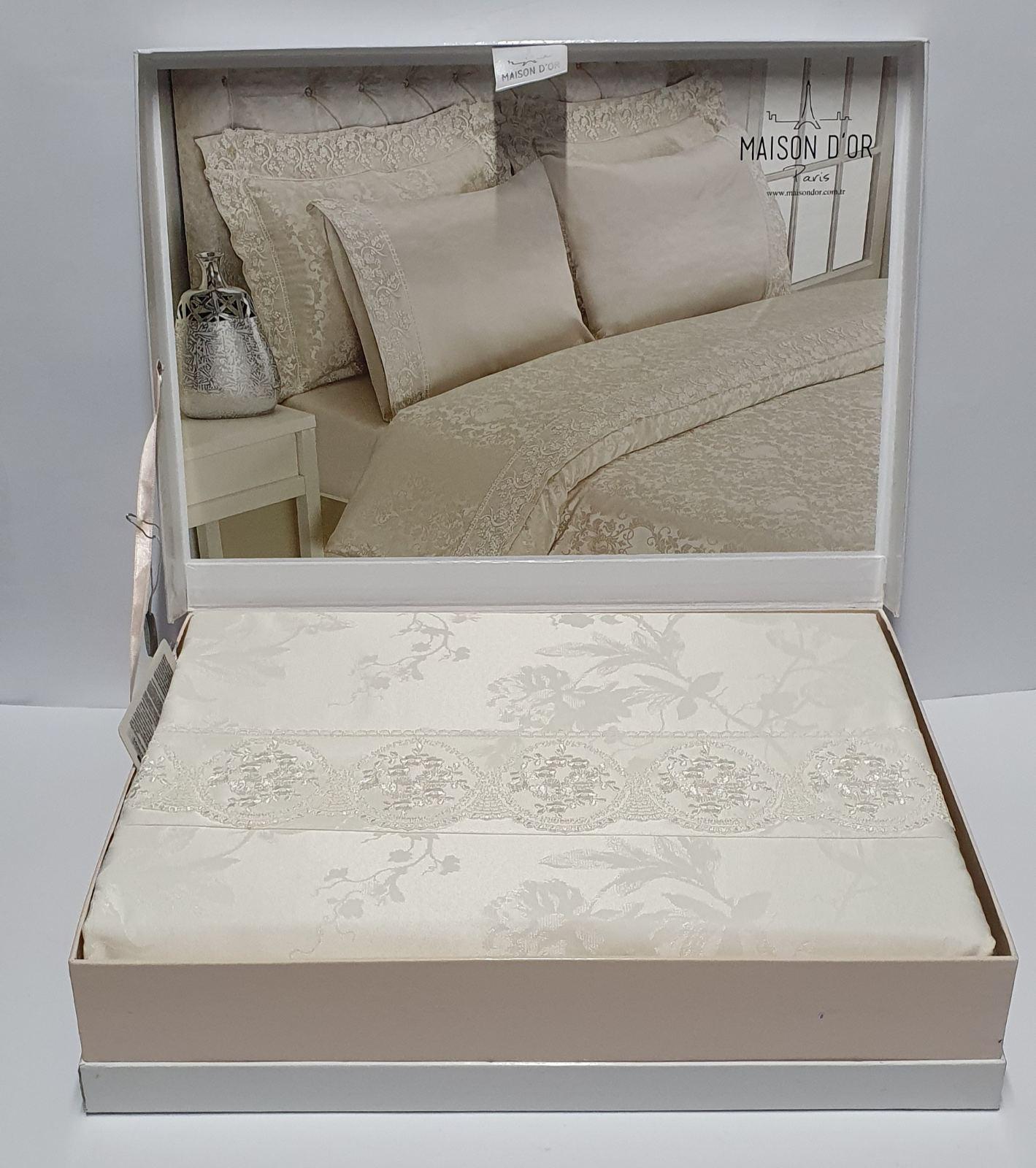 Комплект постельного белья Maison D'or семейный Neptun Krem (CN6691)