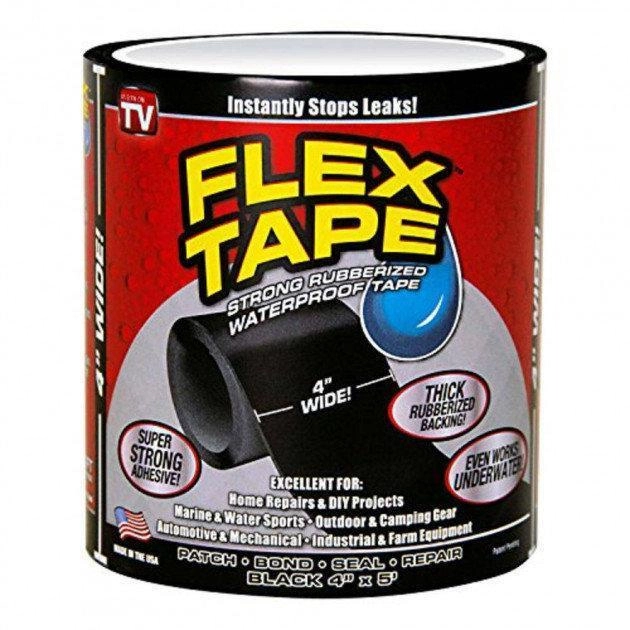 Стрічка клейка ізоляційна FLEX Tape 10х150 см Чорний (AR004197)