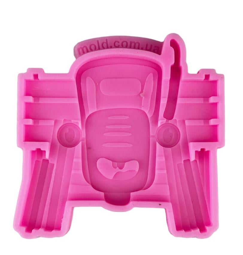 Молд силиконовый Трактор синий 2Д (8913)