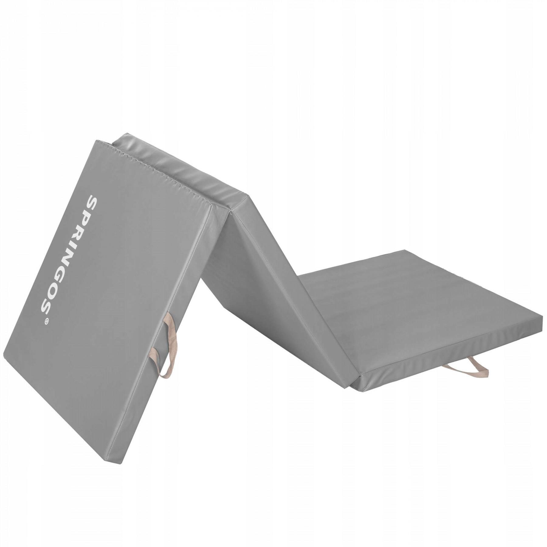 Мат гімнастичний складаний Springos 180x60x5,5 см Grey (20340)