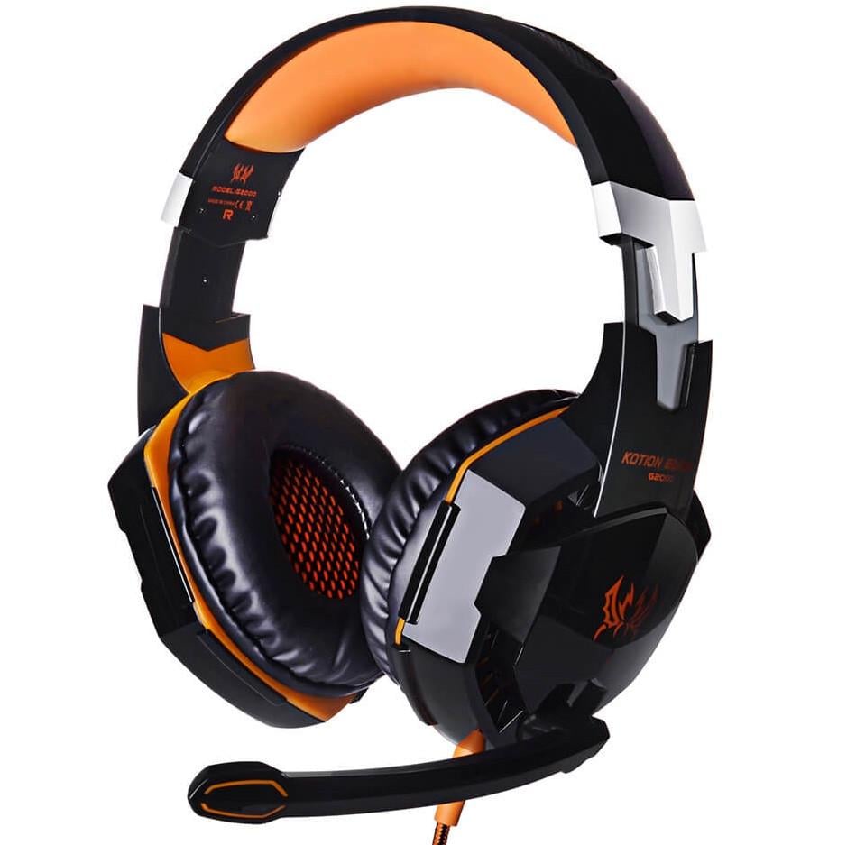 Наушники игровые Kotion Each Gaming LED G2000 2 м Black/Orange (28fc8d5f) - фото 2