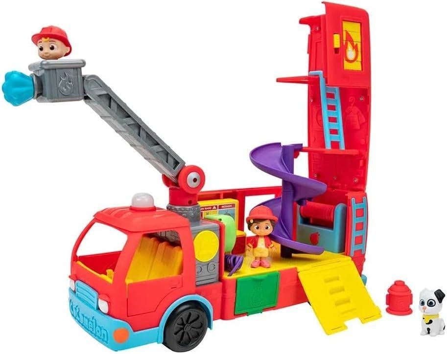 Игрушка CoComelon Feature Vehicle Deluxe Transforming Fire Truck Пожарная машина (iz15674)