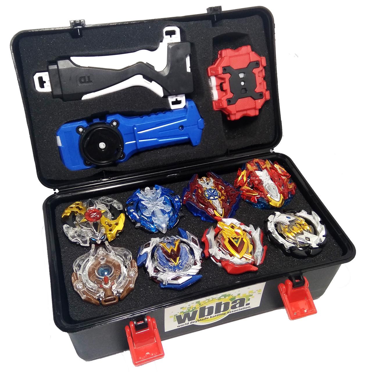 Бэйблейд бокс набор Эскалибур 8 бейблейдов/5 запускателей/кейс/2 лаунчера
