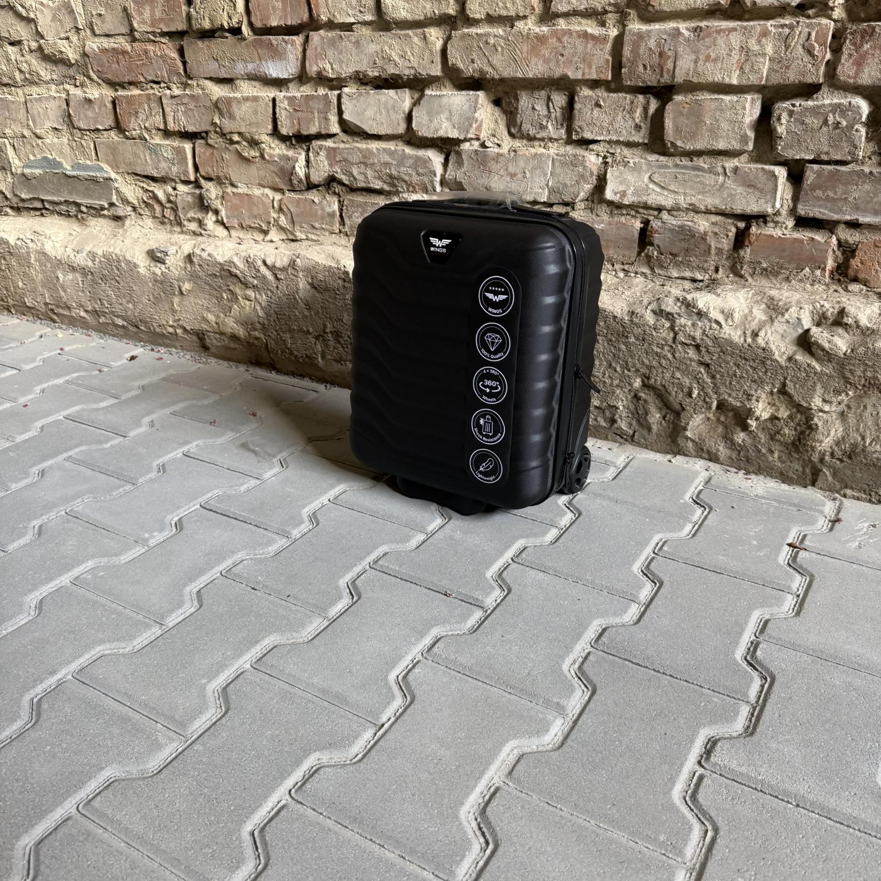 Мини-чемодан Wings PEA01 дорожный XXS Черный (26630746) - фото 4 Мини-чемодан Wings PEA01 дорожный XXS Черный (26630746) - фото 4