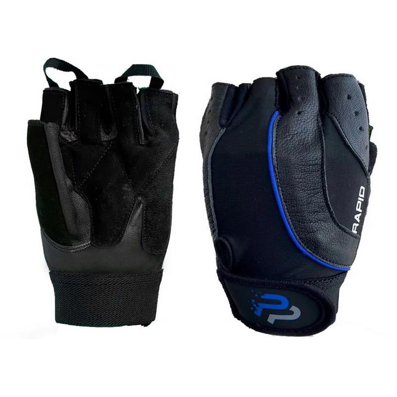 Перчатки для тренировок PowerPlay Fitness Gloves 9138 M Black/Blue (20945-01) - фото 1