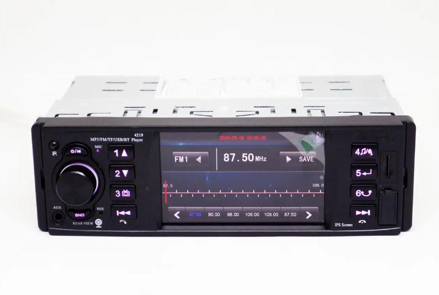 Автомагнітола 1DIN 4219 ISO экран 4,1'' DIVX/MP3/USB/SD/Bluetooth (17505) - фото 7