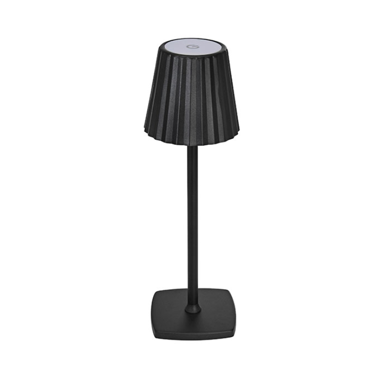 Лампа настольная аккумуляторная LED 3W 3CCT 80 lm 100-240V АС/5VDC Type-C Черный (050-001-0001-020)