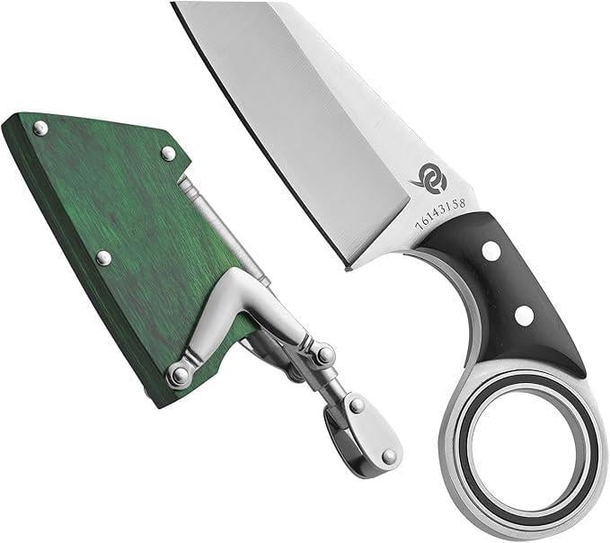 Нож для выживания LEASUR с полным хвостовиком и деревянными ножнами Нож для выживания LEASUR с полным хвостовиком и деревянными ножнами