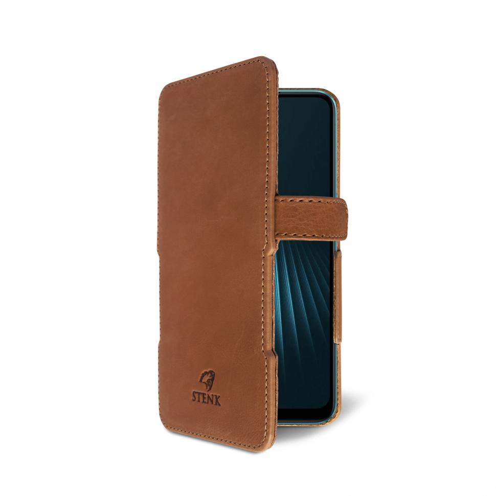 Чохол книжка Stenk Prime для Realme 5i Коричневий (66868)