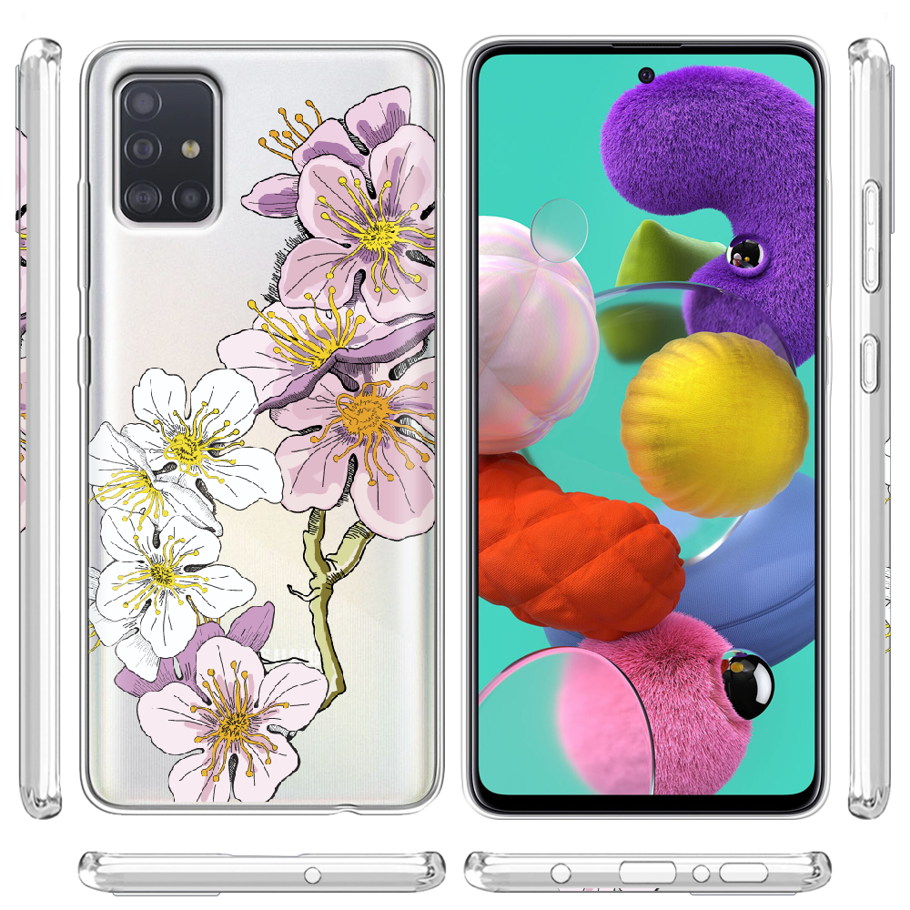 Чохол Boxface Samsung A515 Galaxy A51 Cherry Blossom Прозорий силікон (38808-cc4-38808) - фото 3