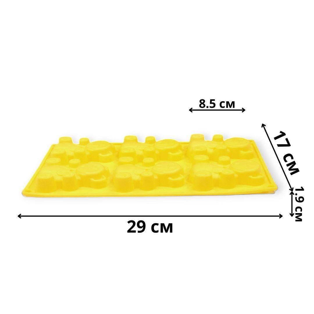 Форма силиконовая Profsil Мишки Барни 6в1 Желтый (201460-жов) - фото 6 Форма силиконовая Profsil Мишки Барни 6в1 Желтый (201460-жов) - фото 6