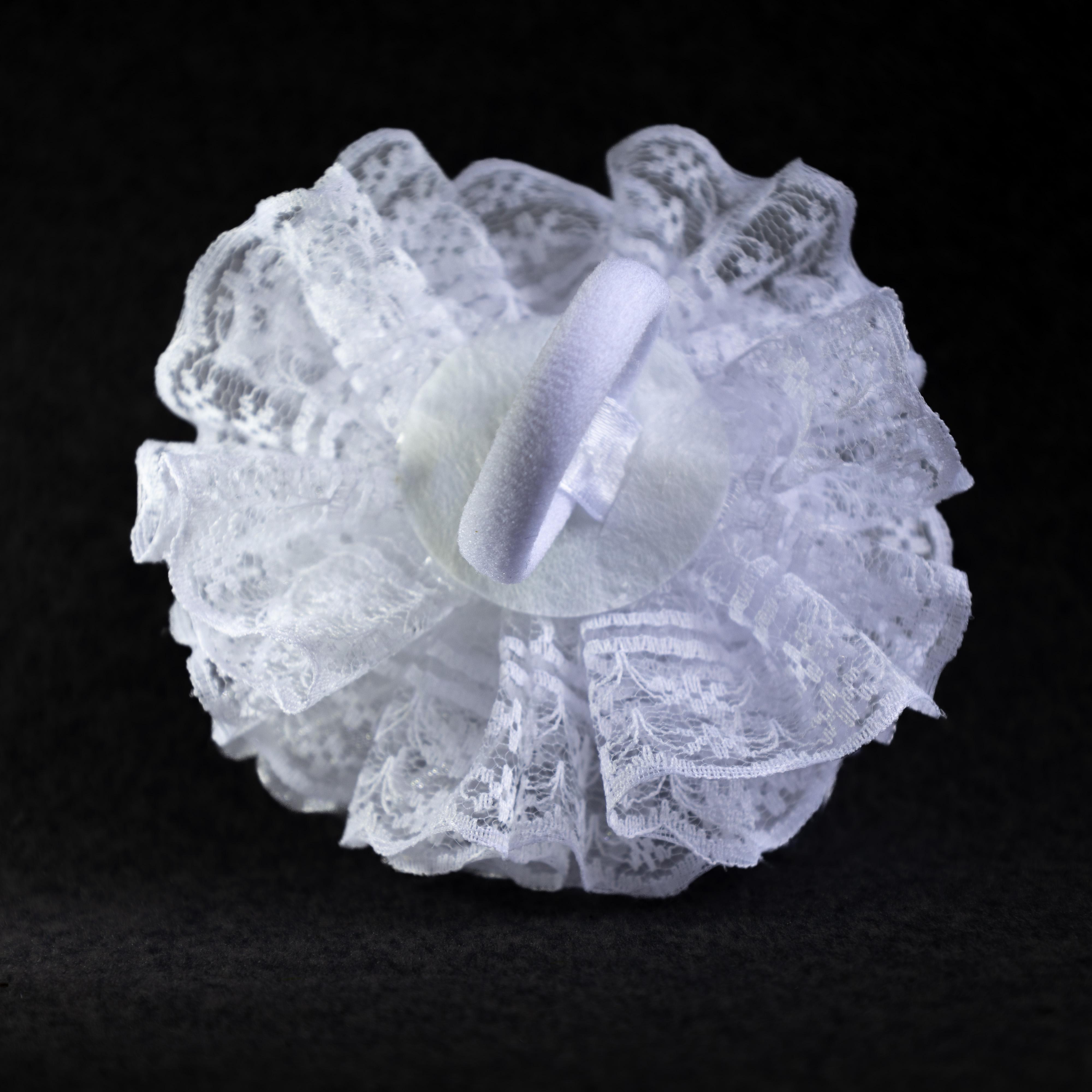 Резинка для волос ДАЙС цветок 9 см с камешками 2 шт. Белый (ББ-09-КО) - фото 2 Резинка для волос ДАЙС цветок 9 см с камешками 2 шт. Белый (ББ-09-КО) - фото 2