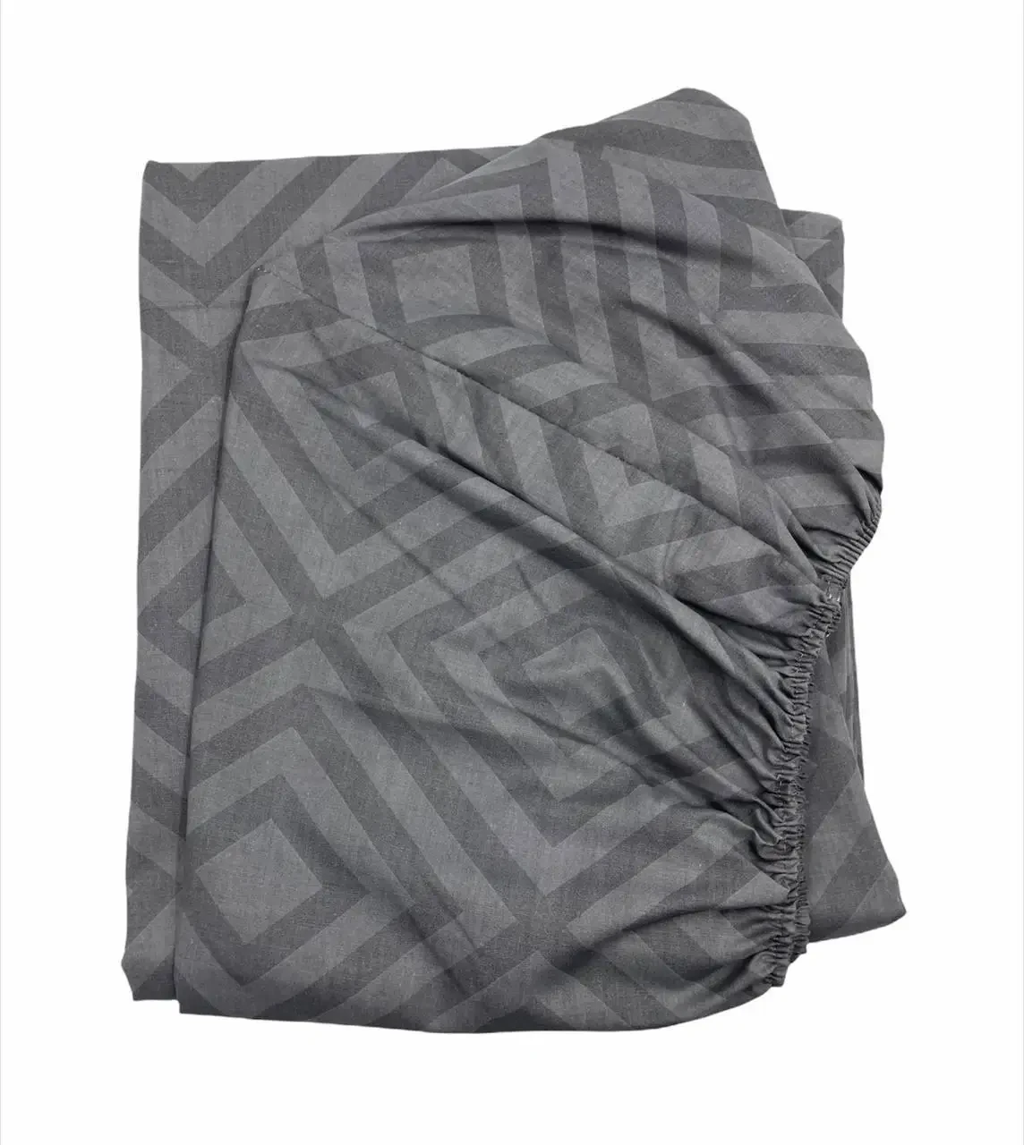 Простирадло на резинці Ромб бязь голд 160х200 см Сірий (G-126/x160) Простирадло на резинці Ромб бязь голд 160х200 см Сірий (G-126/x160)