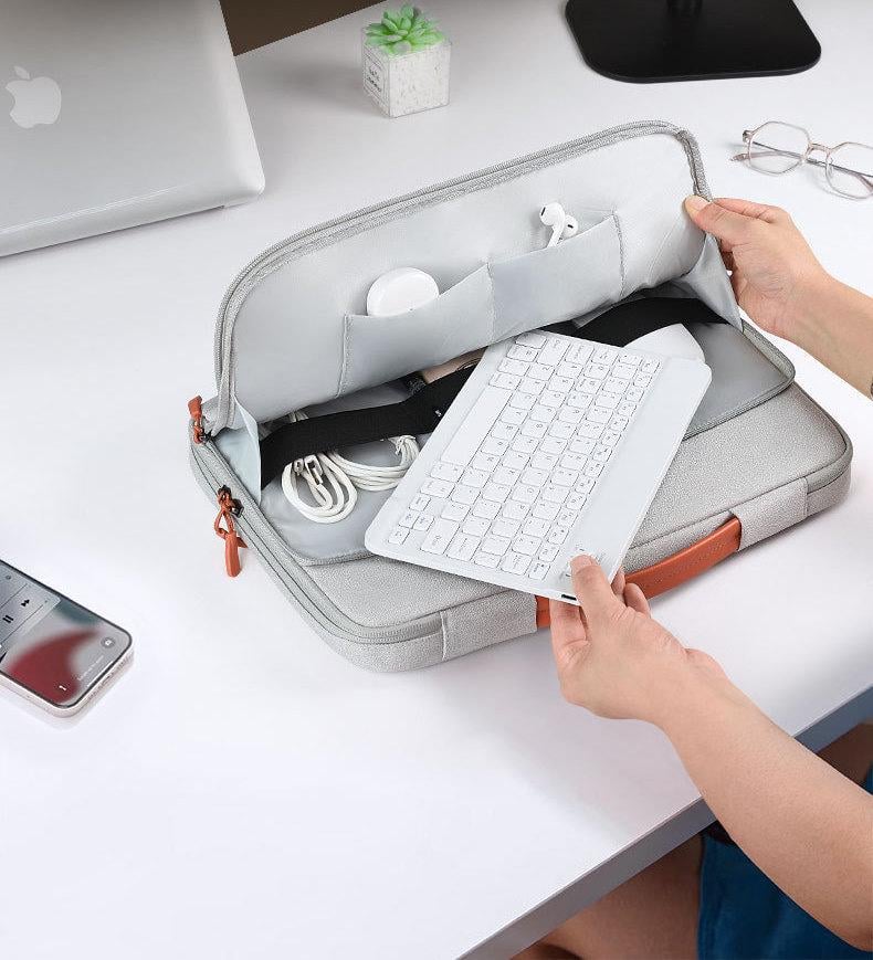 Сумка-чехол для ноутбука Asus или документов противоударная 16" Серый (IBN046S3) - фото 12