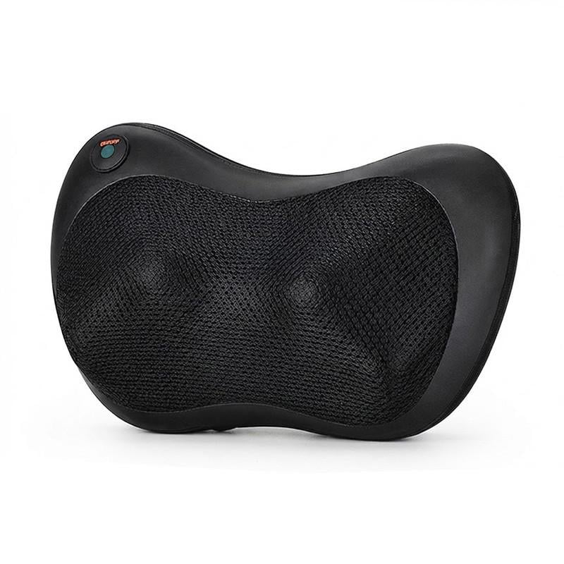 Электромассажер-подушка Lesko Massage Pillow QY-8028 8 роликов Black (37989953)