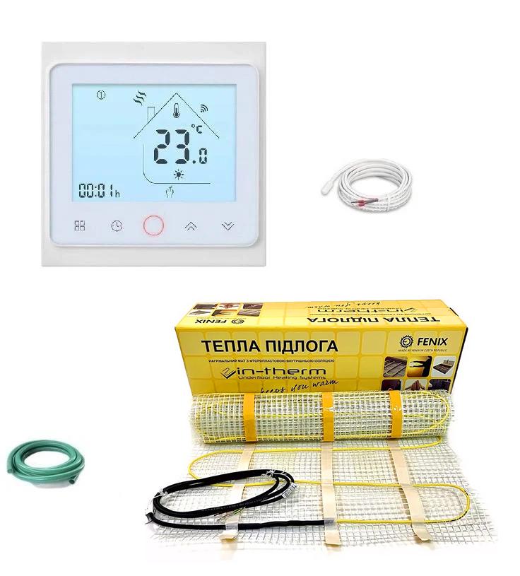 Нагревательный мат двужильный In-Therm под плитку 3,6 м2 720W с терморегулятором Wi-Fi White (25044006) - фото 1 Нагревательный мат двужильный In-Therm под плитку 3,6 м2 720W с терморегулятором Wi-Fi White (25044006) - фото 1