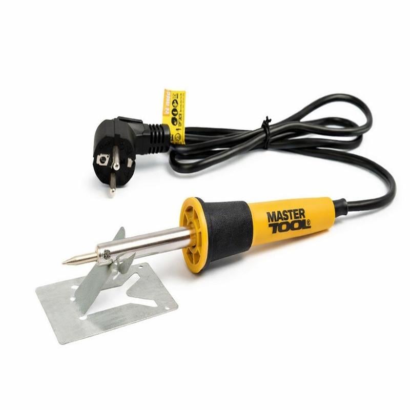 Паяльник электрический MasterTool 30 Вт 220V 280°C для пайки проводов и электроники (44-0006)