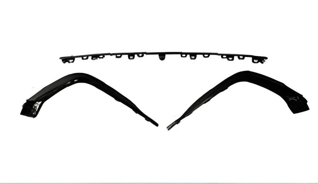 Накладки на задний диффузор GT Tuning 2020-2024 для Audi A4 B9 2015-2024 гг. пластик Черный (146239)