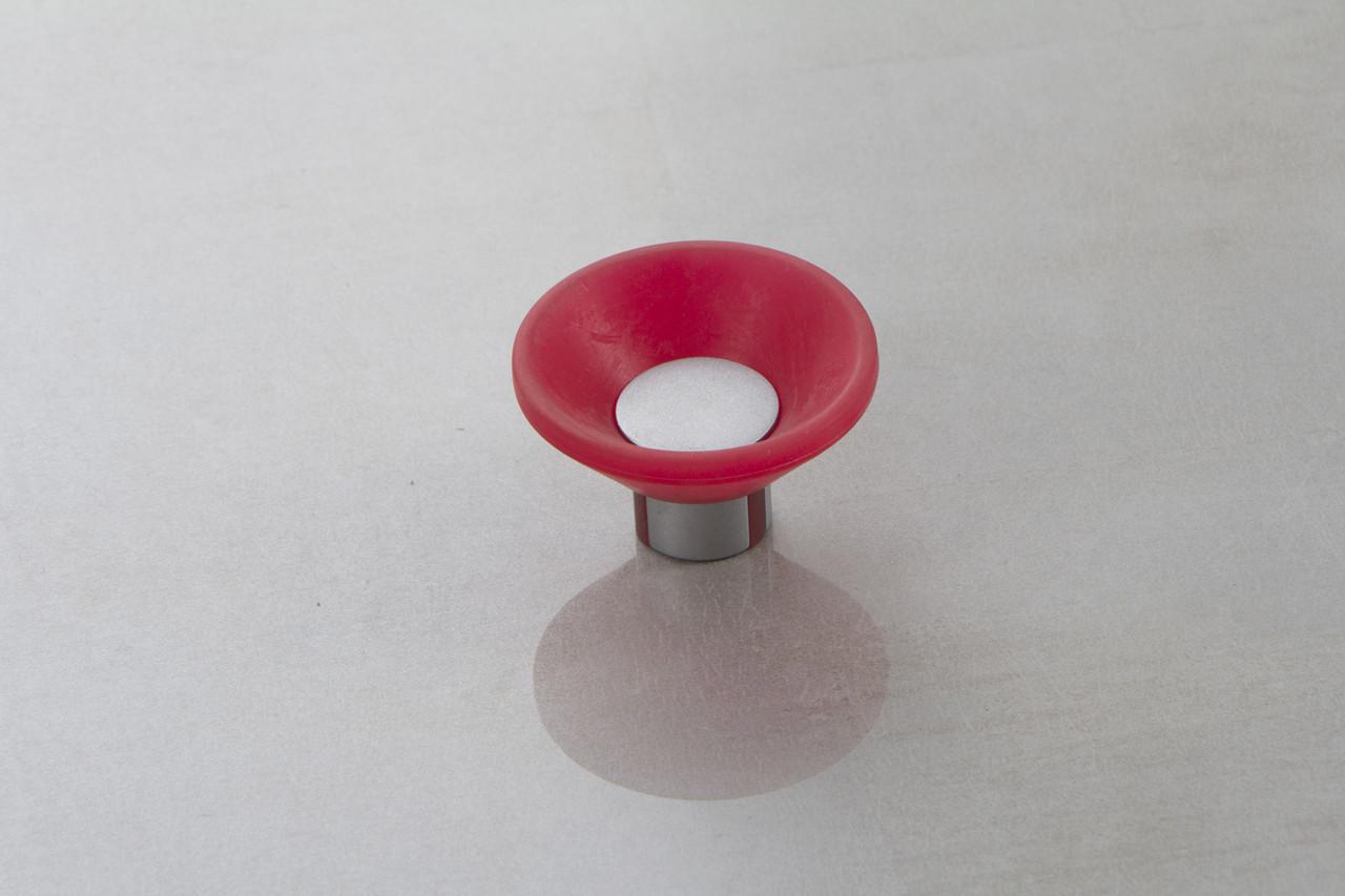 Мебельная ручка резиновая Poliplast РП-11 Красный (15973)