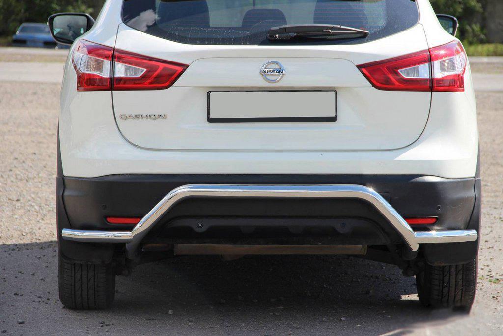Задняя дуга AK007-Plus CAN для Nissan Qashqai 2014-2021 гг. нержавеющая сталь Хром