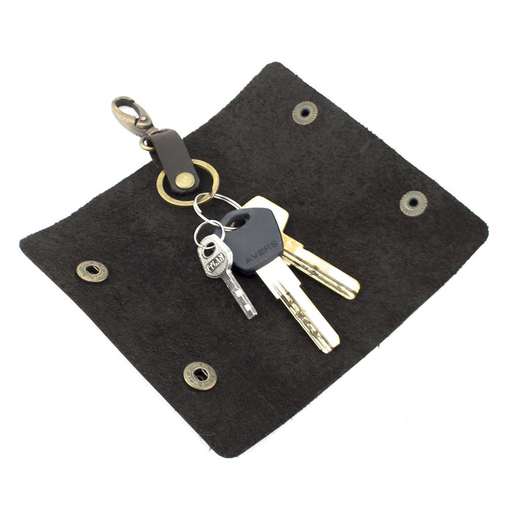 Ключниця шкіряна HandyCover HC0055 з карабіном Коричневий - фото 2 Ключниця шкіряна HandyCover HC0055 з карабіном Коричневий - фото 2