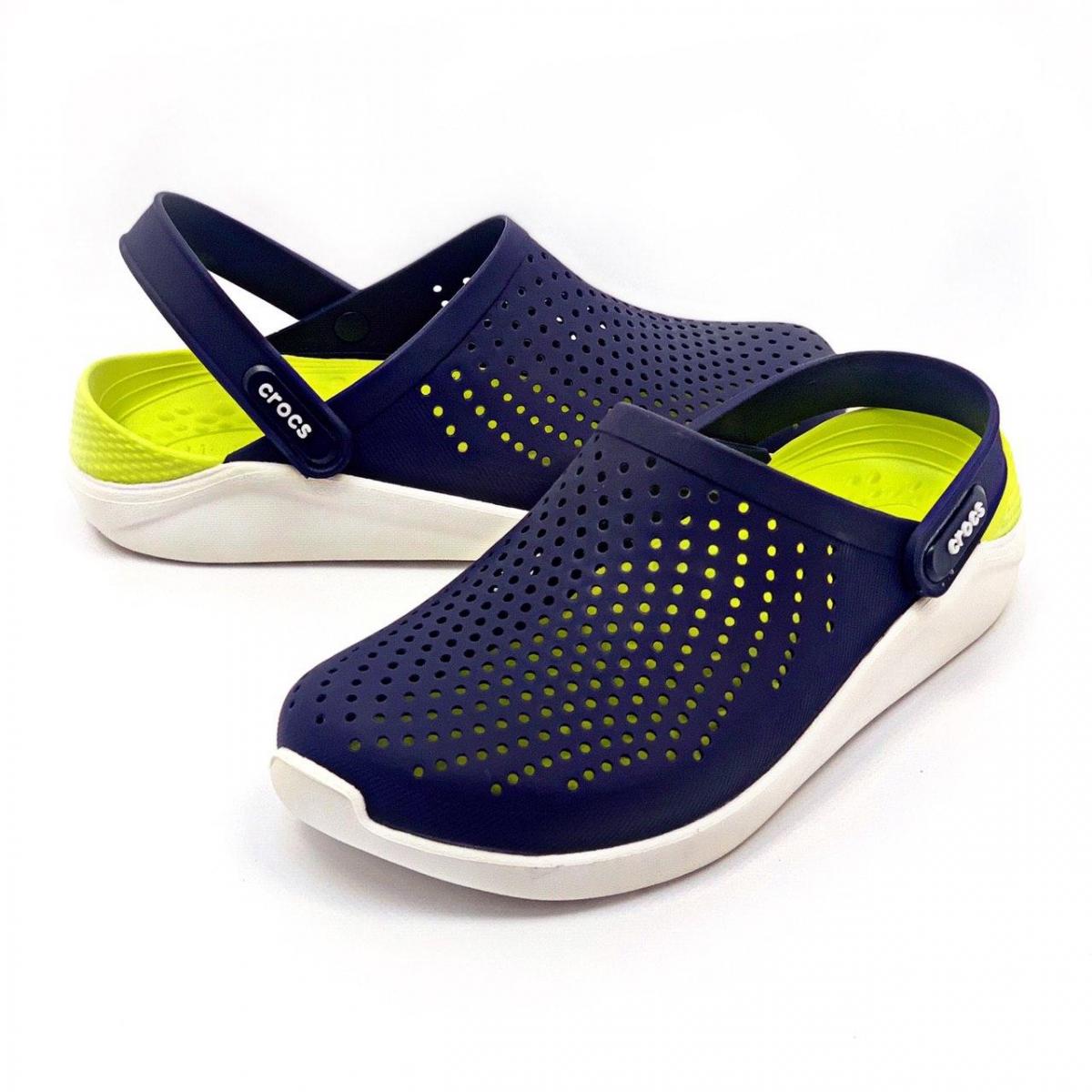 Сабо Crocs LiteRide Clog Mens CS - М9/W11 р. 42 Navy/Citrus - фото 1