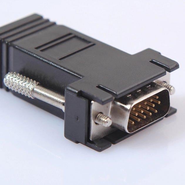 Перехідник моніторний SUNROZ з VGA на RJ45/Lan (A48480) - фото 7