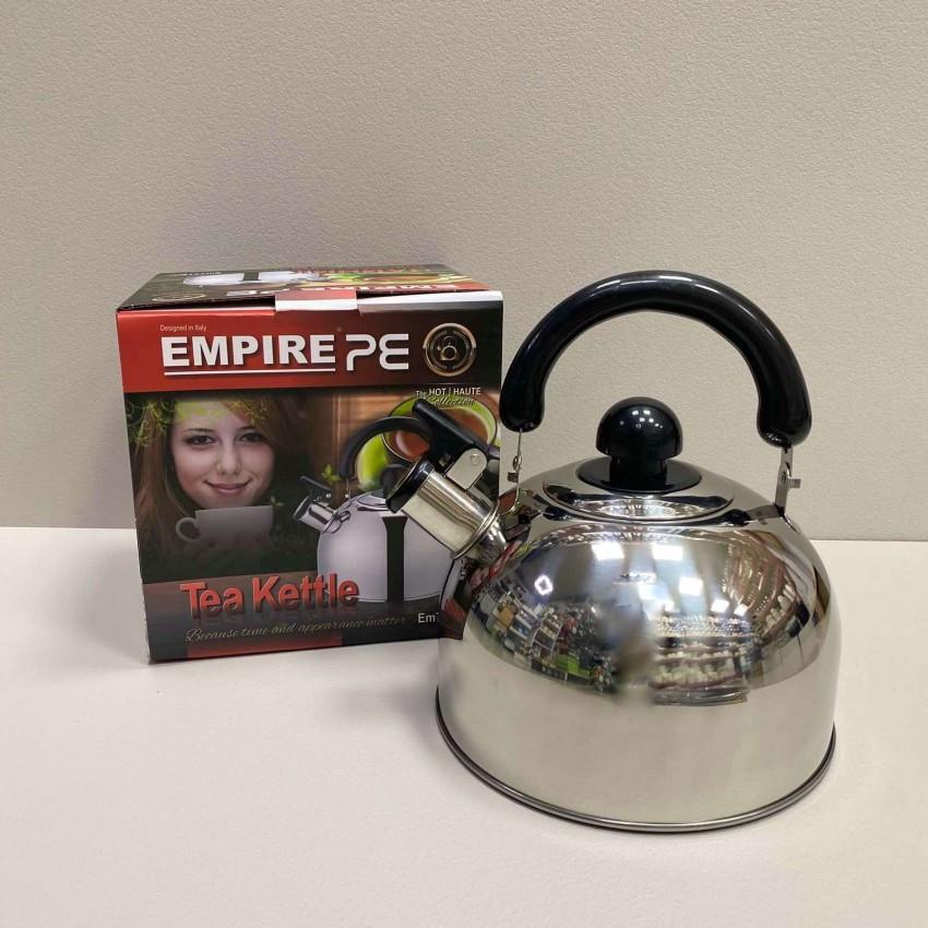 Чайник Empire EM-7715 з нержавіючої сталі зі свистком 2,5 л (2228464856) - фото 3 Чайник Empire EM-7715 з нержавіючої сталі зі свистком 2,5 л (2228464856) - фото 3