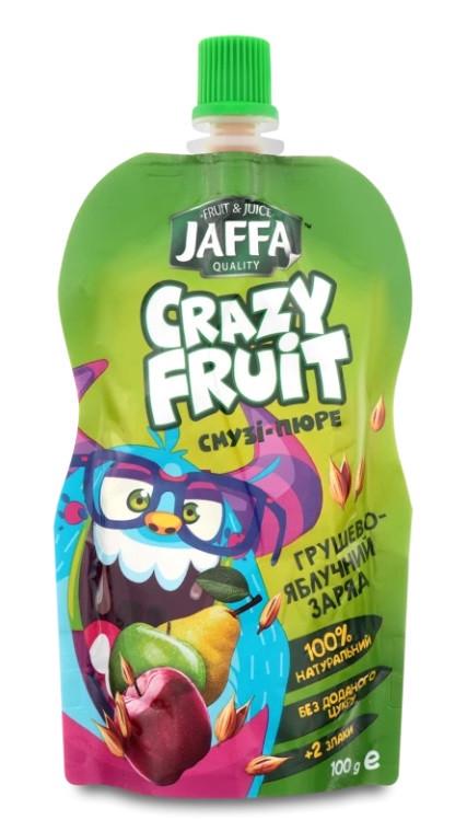 Смузі-пюре Jaffa Crazy Fruit Груша-Яблуко зі злаками 100 г (2831142767)