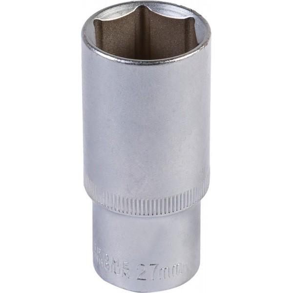Насадка торцева 6-гранна подовжена MasterTool GM CRV 1/2" 27 мм (78-0527)