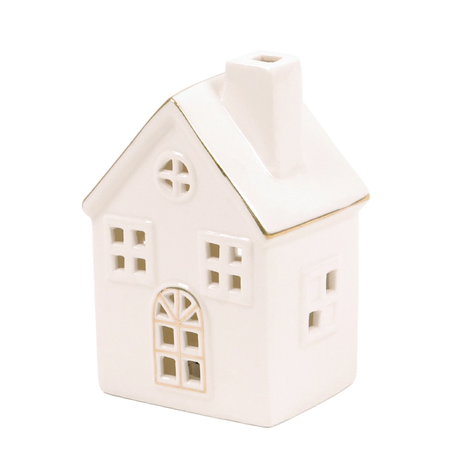 Домик керамический с подсветкой 13 см (86-23649)