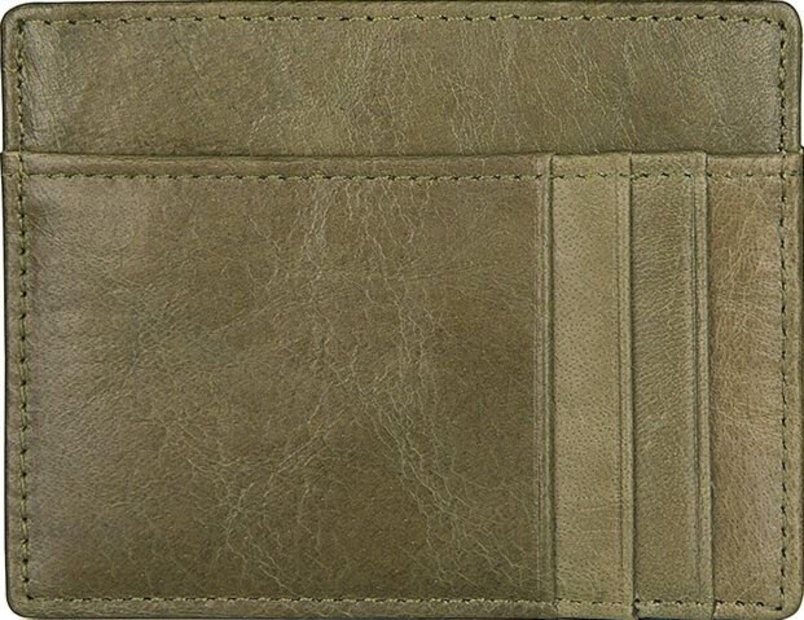 Кредитниця шкіряна Vintage 14500 ультратонка подвійного складання без застібки Світло-зелений (168-136-14500) Кредитниця шкіряна Vintage 14500 ультратонка подвійного складання без застібки Світло-зелений (168-136-14500)