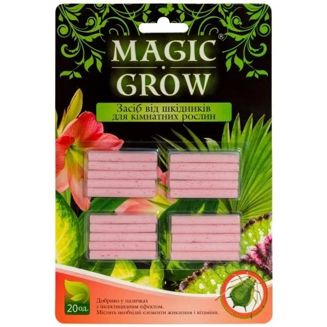 Добриво для рослин Flora кристалічне в паличках від шкідників 20 шт (1787)