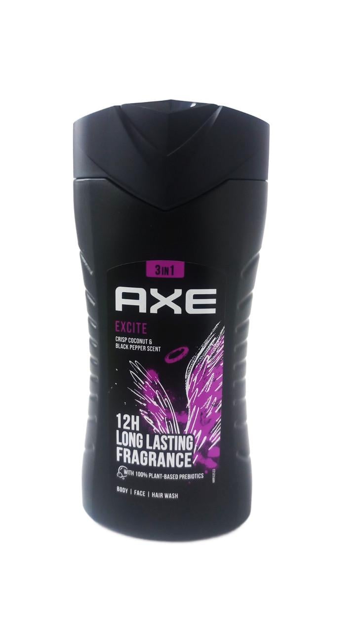 Гель для душу AXE Excite аромат кокосу та чорного перцю 3в1 250 мл (113862)