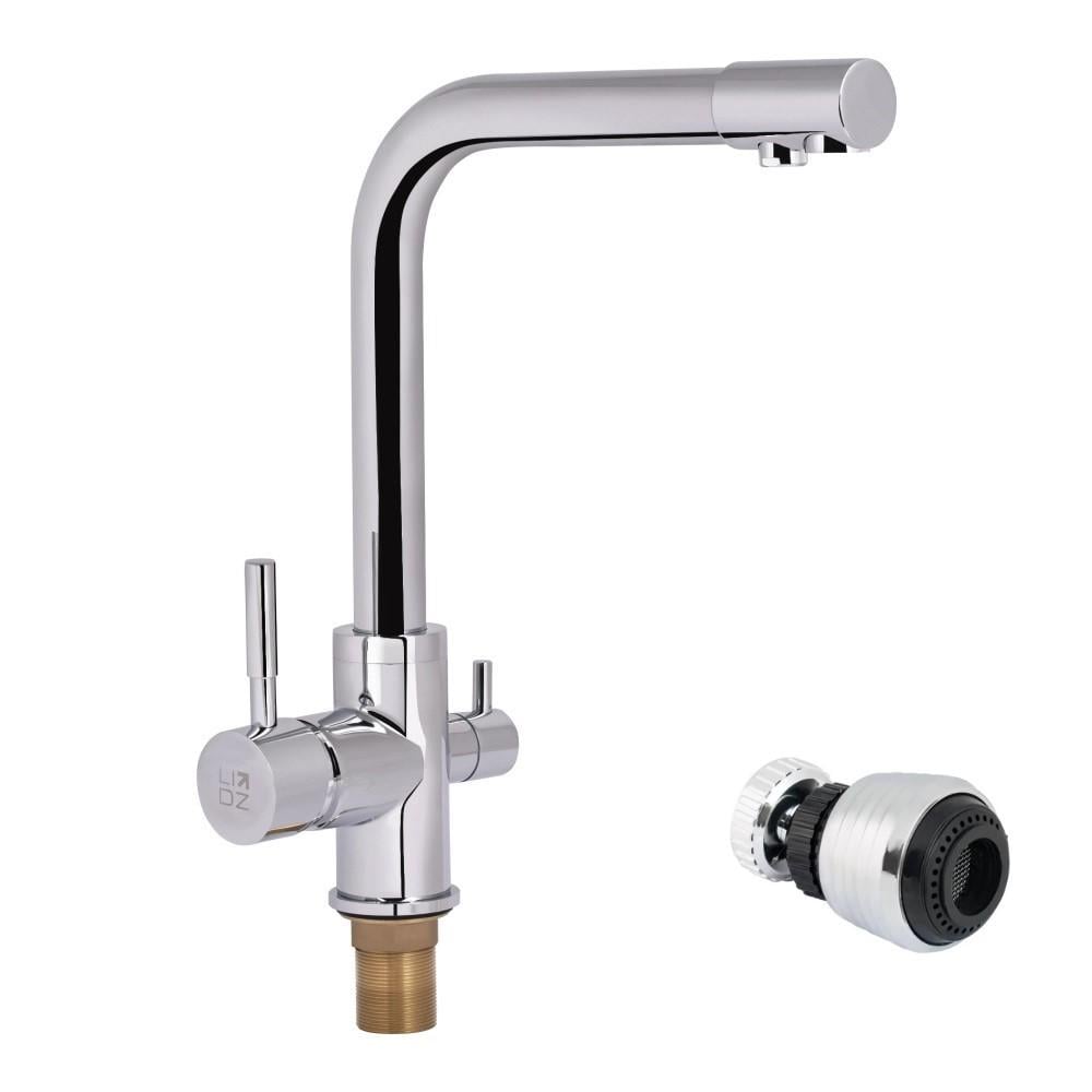 Змішувач кухонний Lidz Over 60 022 00 з фільтром води Хром