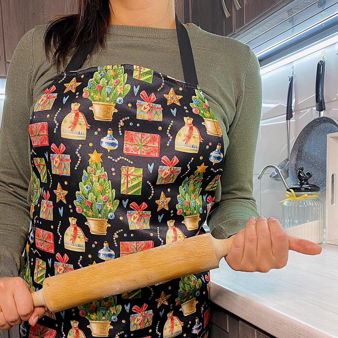 Фартук полноцветный Сolorful Новогодний 75х51 см (FRTC_22NG006) - фото 4 Фартук полноцветный Сolorful Новогодний 75х51 см (FRTC_22NG006) - фото 4