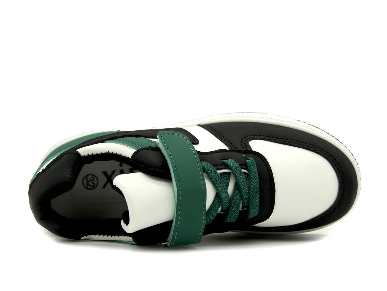 Кросівки дитячі XIFA для хлопчика р. 34/21,5 см Біло-зелений (536-008 white-green/2485999142) - фото 6