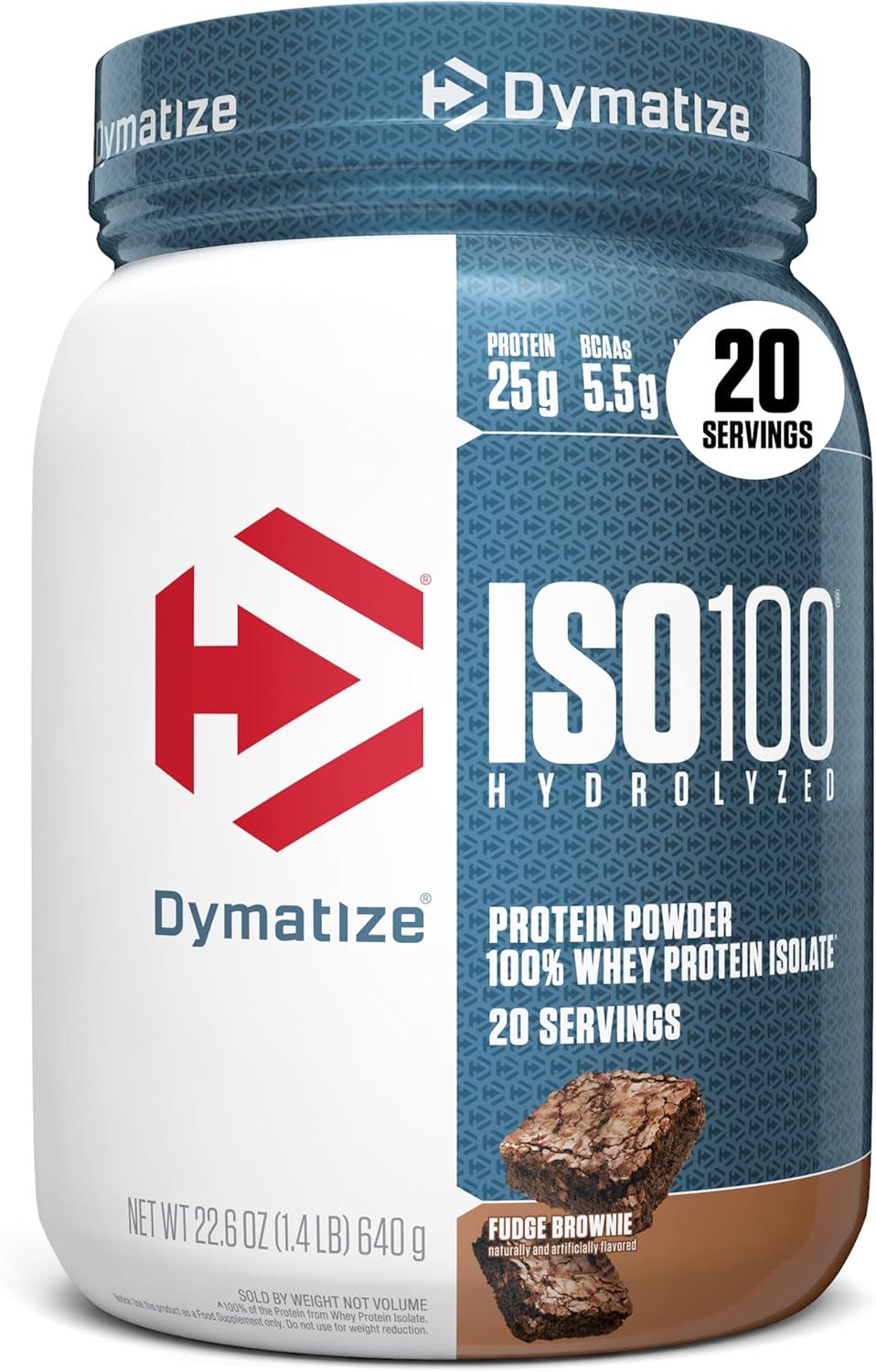 Изолят сывороточного протеина Dymatize nutrition ISO 100 Fudge Brownie 640 г