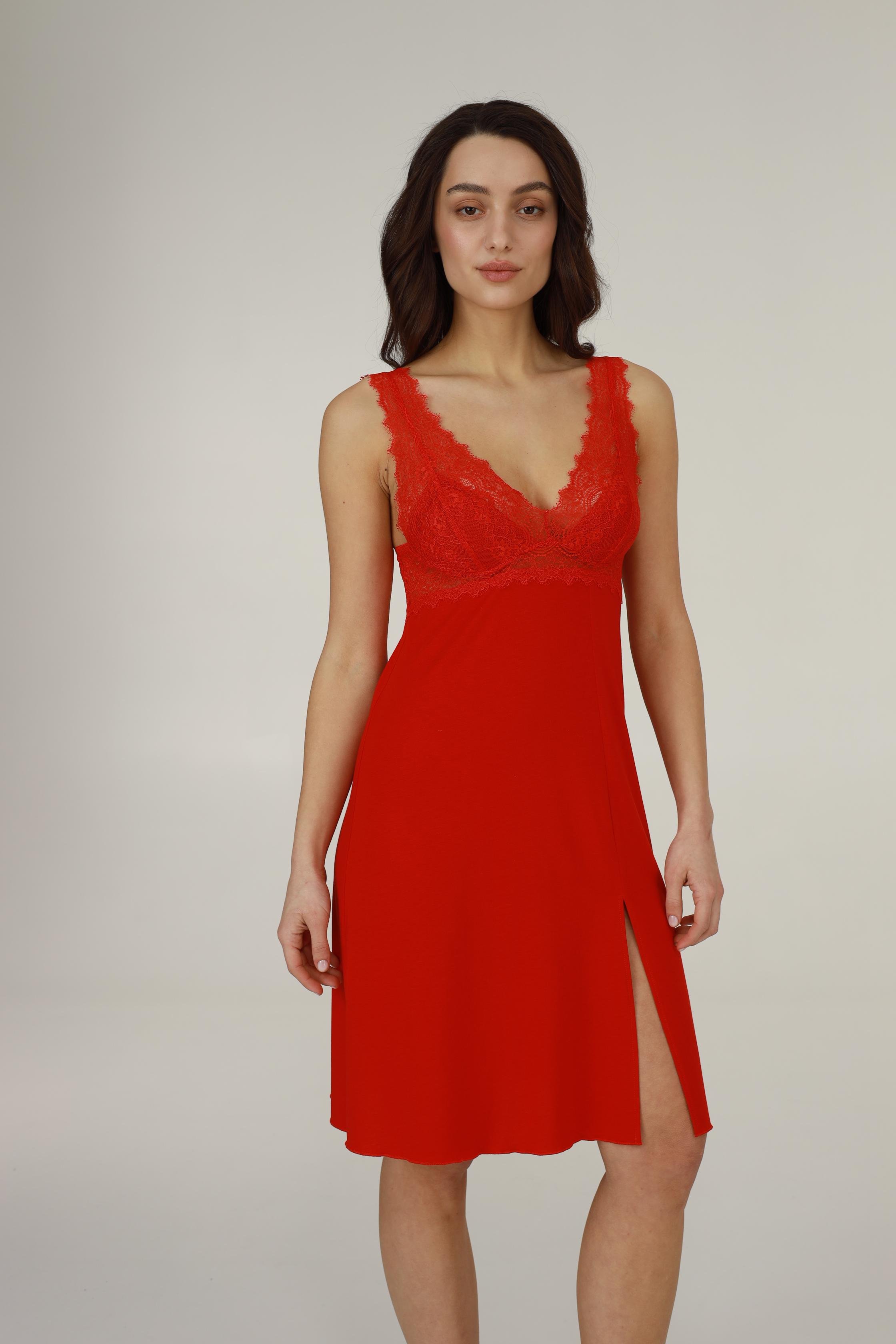 Ночная женская рубашка Ellen Ruby 111/13/01 2XL Красный