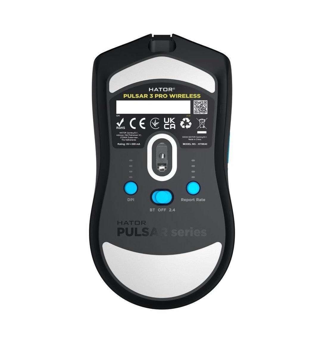 Компьютерная мышка беспроводная Hator Pulsar 3 Pro Wireless Black (HTM640) - фото 5 Компьютерная мышка беспроводная Hator Pulsar 3 Pro Wireless Black (HTM640) - фото 5