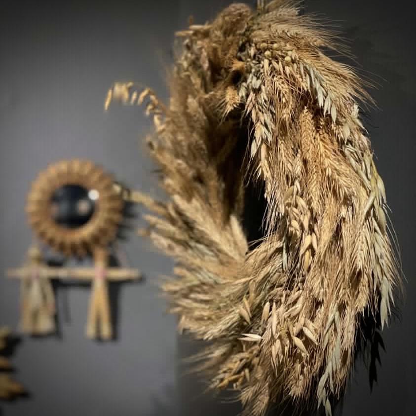 Декоративный настенный интерьерный Веночек из колосков на Рождество 30 см (1860156946) - фото 3 Декоративный настенный интерьерный Веночек из колосков на Рождество 30 см (1860156946) - фото 3