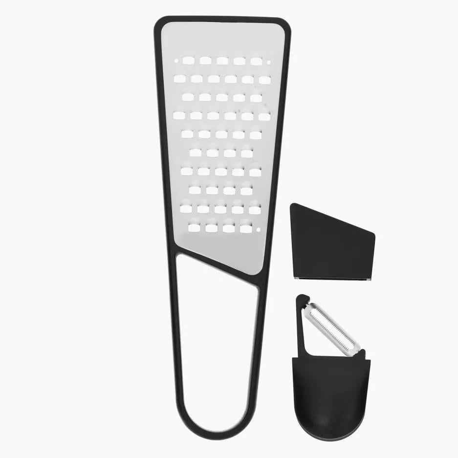 Міні-терка з овочечисткою 2в1 DUKA SKARP 27х9 см Сріблястий (1218770) - фото 1